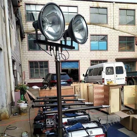 户外施工搬运工作灯 升降道路小型照明车 遥控式