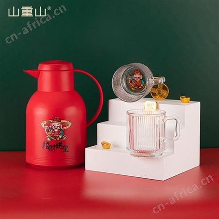 MOM 财神保温壶杯三件套 6076 美誉烟台礼品定制 小礼品代发加盟 MY-SCS-L5-53