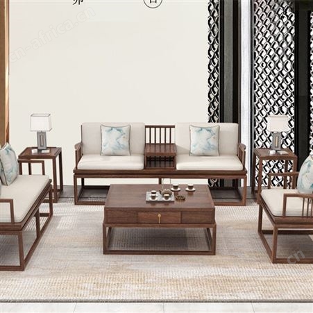 实木家具 实木沙发组合定制