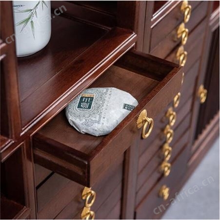 收纳盒茶饼架展示架 多层茶柜储茶柜茶托架实木中式架定制