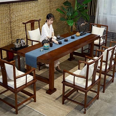 实木泡茶台 朴舍艺品 实木茶桌茶台 简约